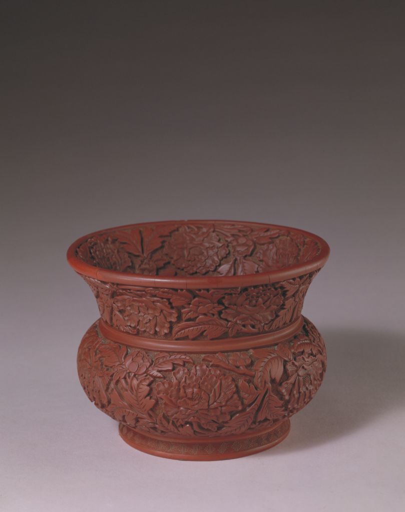 图片[1]-Red peony grain slag bucket-China Archive